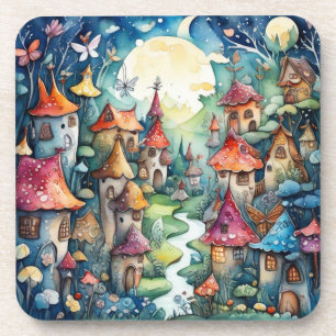 Fairyland magisch kasteel bier onderzetter