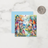 Fairyland magisch kasteel notitiekaartje (Voorkant / Achterkant in situ)