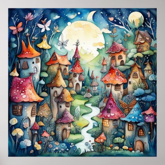 Fairyland magisch kasteel poster (Voorkant)