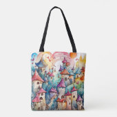 Fairyland magisch kasteel tote bag (Achterkant)