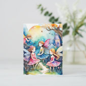 Fairyland magische feeën briefkaart (Staand voorkant)