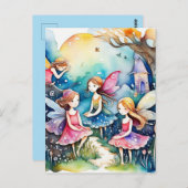 Fairyland magische feeën briefkaart (Voorkant / Achterkant)
