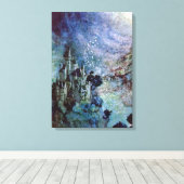 Fairyland van Edmund Dulac Canvas Afdruk (Insitu (Houten vloer))