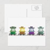 Fairyland's Jolly Trolly in Oakland Feestdagenkaart (Voorkant / Achterkant)