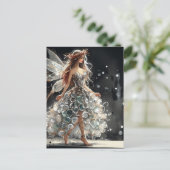 FairyRecycled Dress bij de Mode Show Waterverf Briefkaart (Staand voorkant)