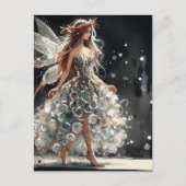 FairyRecycled Dress bij de Mode Show Waterverf Briefkaart (Voorkant)