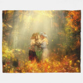 FAIRYS in het BOS Fleece Deken (Voorkant (Horizontaal))