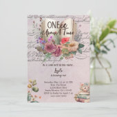 Fairysische sproeiboekje Eerste verjaardag Kaart (Staand voorkant)