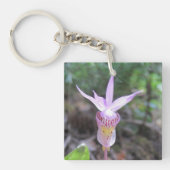 Fairyslipper Orchid Flower Sleutelhanger (voorkant)