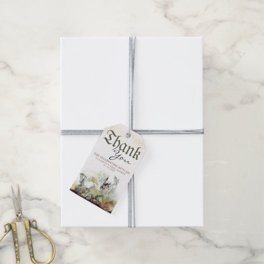 Fairysprookje Magisch Fantastisch Dankje Cadeaulabel (Met Touw)