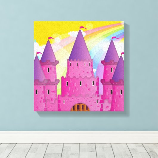 Fairytail Castle Canvas Afdruk (Insitu (Houten vloer))