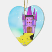 Fairytail Castle cartoon Keramisch Ornament (Links)
