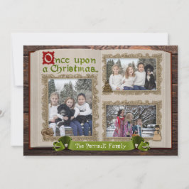 Fairytail Story Book Photo-kerstkaart Kaart