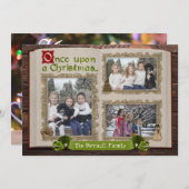 Fairytail Story Book Photo-kerstkaart Kaart (Voorkant / Achterkant)