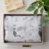 Fairytale afbeelding van zwaan Folk Botanisch Tissuepapier (Geschenk)