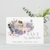 Fairytale Alice in Wonderland Belangrijke Datum Fo Save The Date (Staand voorkant)