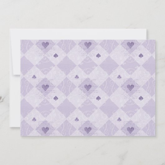 Fairytale Alice in Wonderland Belangrijke Datum Fo Save The Date (Achterkant)