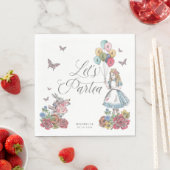Fairytale Alice in Wonderland: Birthday Tea Party Servet (Insitu)