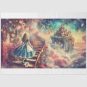 Fairytale Alice In Wonderland Castle Decoupage Tissuepapier (Voorkant)