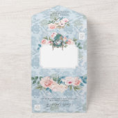 Fairytale  Alice in Wonderland Storybook All In One Uitnodiging (Buitenkant)