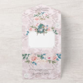 Fairytale  Alice in Wonderland Storybook All In One Uitnodiging (Buitenkant)