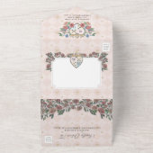 Fairytale  Alice in Wonderland Storybook All In One Uitnodiging (Buitenkant)