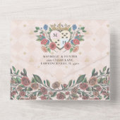 Fairytale  Alice in Wonderland Storybook All In One Uitnodiging (Achterkant)