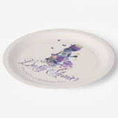 Fairytale Baby shower Tea Party in Wonderland Papieren Bordje (Gekanteld)