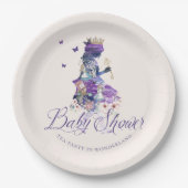 Fairytale Baby shower Tea Party in Wonderland Papieren Bordje (Voorkant)