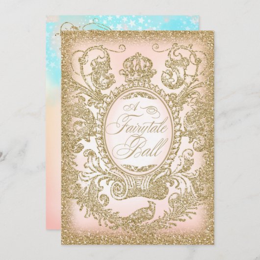 Fairytale Ball Prom Kaart (Voorkant / Achterkant)