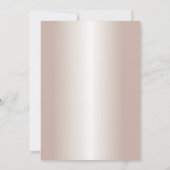 Fairytale bloem Modern Roos Gold Weddenschap Kaart (Achterkant)