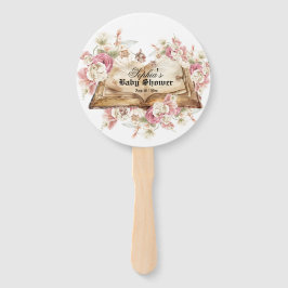 Fairytale Book Flowers Rose Baby Shower Handwaaier