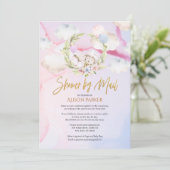 Fairytale boskonijnenroze | Baby shower per post Kaart (Staand voorkant)