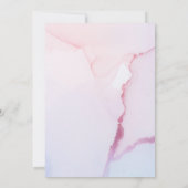 Fairytale boskonijnenroze | Baby shower per post Kaart (Achterkant)