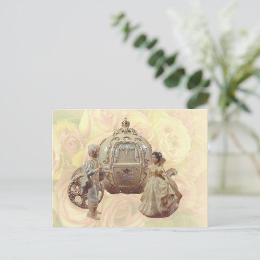 Fairytale bruiloft briefkaart (Staand voorkant)