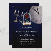 Fairytale bruiloft Roos Flower Dome Sterrennacht Kaart (Voorkant / Achterkant)