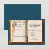 Fairytale bruiloft RSVP kaartje (Voorkant / Achterkant)