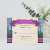 Fairytale bruiloft RSVP Reply Cards Kaartje (Staand voorkant)