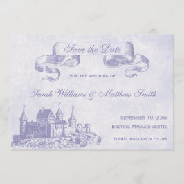 Fairytale bruiloft Sparen de Datum Save The Date