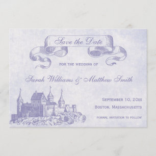 Fairytale bruiloft Sparen de Datum Save The Date