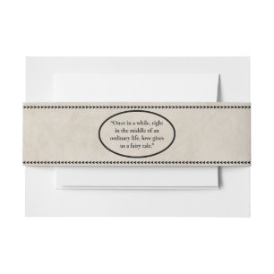 Fairytale bruiloft uitnodigingen wikkel