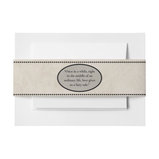 Fairytale bruiloft uitnodigingen wikkel (Voorkant Voorbeeld)