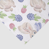 Fairytale Bunny Rabbit met Florals Pattern Tissuepapier (Detail)