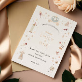 Fairytale Carriage Princess Party Folie Invitation Uitnodiging