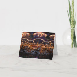 Fairytale Carrousel Fotoontwerp Bedankkaart