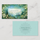 Fairytale Castle and Lush Rose Floral Valley Visitekaartje (Voorkant / Achterkant)