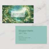 Fairytale Castle and Rose Floral Valley Enchanted Visitekaartje (Voorkant / Achterkant)