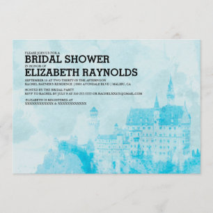 Fairytale Castle Bridal Shower Invitations Kaart
