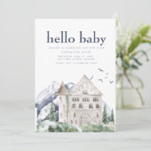 Fairytale Castle Fantasy Baby shower Uitnodiging (Staand voorkant)