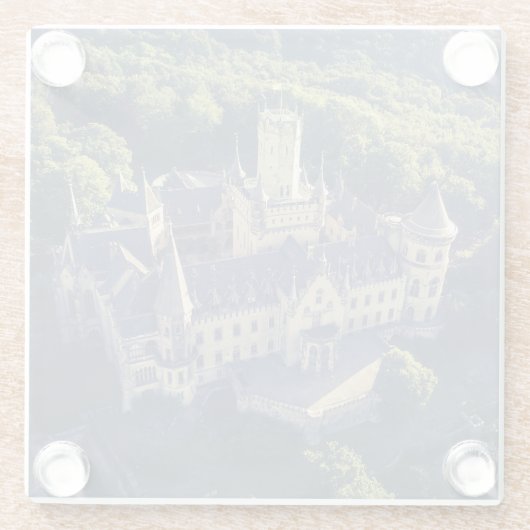 Fairytale Castle Glazen Onderzetter (Achterkant)